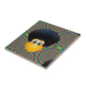 afro emojis tegeltje (Zijkant)