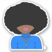 Afro Empowerment Sticker (Voorkant)