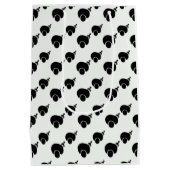 afro en kies zwarte en witte cadeautas (Achterkant)