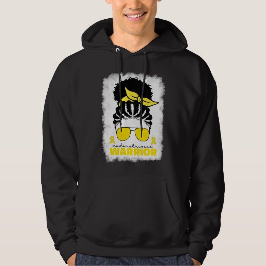 Afro Endometriosis Warrior For Black Women Endomet Hoodie (Voorkant)