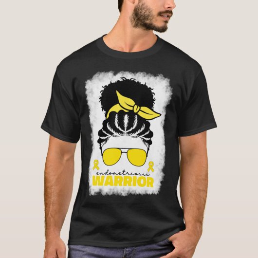 Afro Endometriosis Warrior For Black Women Endomet T-shirt (Voorkant)