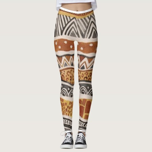 Afro Excentriek ImaBossKleding Leggings (Voorkant)
