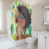 Afro Fairy Shower Curtains Douchegordijn (In situ)