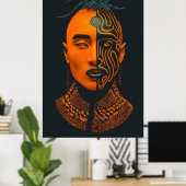 Afro-futuristisch 2 poster (Thuiskantoor)