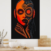 Afro-futuristisch 3 poster (Keuken)