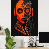 Afro-futuristisch 3 poster (Thuiskantoor)