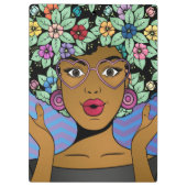 Afro Garden-klembord Klembord (Achterkant)