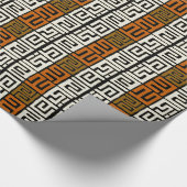 Afro Geïnspireerde Kuba Cloth geïnspireerd Cadeaupapier (Hoek)