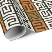 Afro Geïnspireerde Kuba Cloth geïnspireerd Cadeaupapier (Rol Hoek)