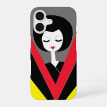 Afro Geisha iPhone hoesje