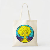Afro Gemini Girl Canvas tas (Voorkant)