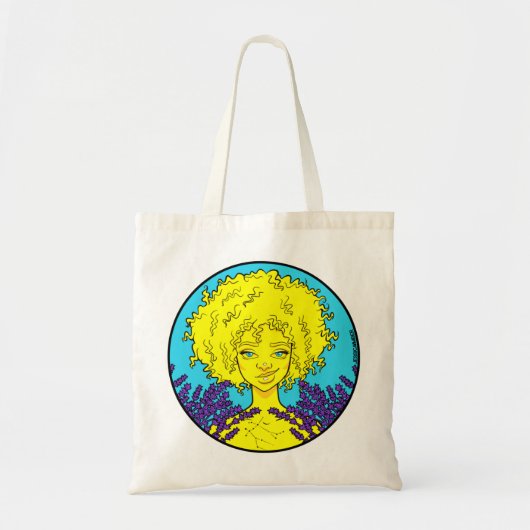 Afro Gemini Girl Canvas tas (Voorkant)