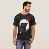 AFRO Gezicht Baard Haar Pick Moral Music DJ Style T-shirt (Voorkant volledig)