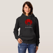 Afro Girl African Quote Graphic Black History Mon Hoodie (Voorkant volledig)