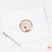 Afro Girl Black Woman African American Ronde Sticker (Envelop)