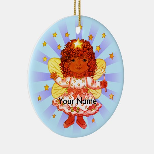 Afro Girl Fairy aangepaste fee ornament (Rechts)