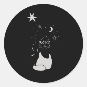 Afro Girl - Hemelse Sticker