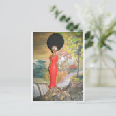 Afro Glam: een tijdloze schoonheid Briefkaart (Staand voorkant)