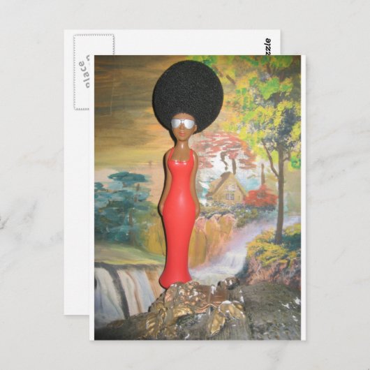 Afro Glam: een tijdloze schoonheid Briefkaart (Voorkant / Achterkant)