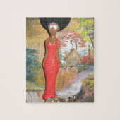 Afro Glam: een tijdloze schoonheid Legpuzzel (Verticaal)