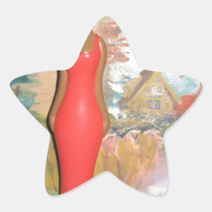 Afro Glam: een tijdloze schoonheid Ster Sticker
