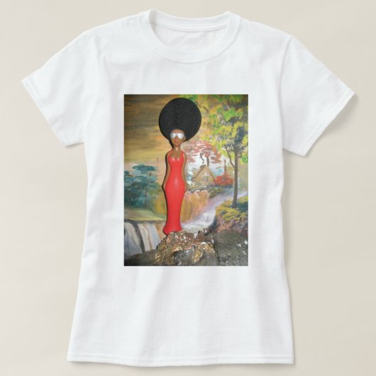 Afro Glam: een tijdloze schoonheid T-shirt (Design voorkant)