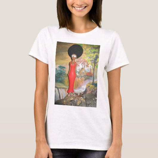 Afro Glam: een tijdloze schoonheid T-shirt (Voorkant)