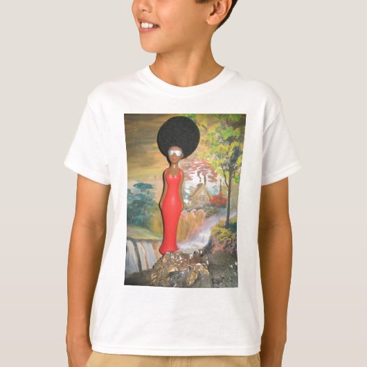 Afro Glam: een tijdloze schoonheid T-shirt (Voorkant)