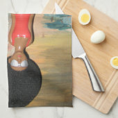 Afro Glam: een tijdloze schoonheid Theedoek (Quarter Fold)