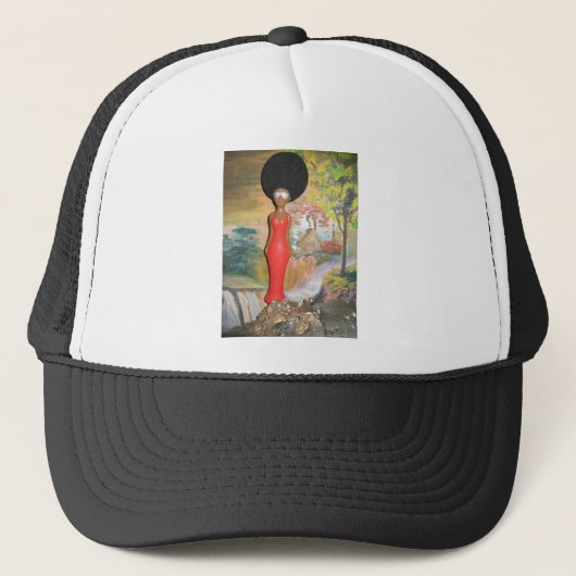 Afro Glam: een tijdloze schoonheid Trucker Pet (Voorkant)
