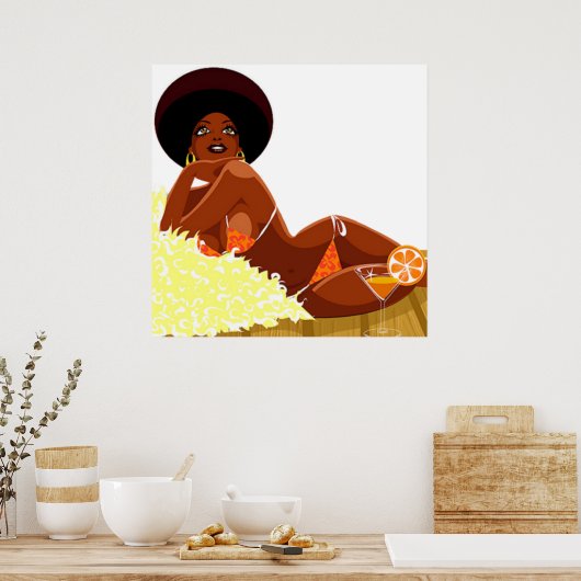 Afro Goddess Poster (Keuken)