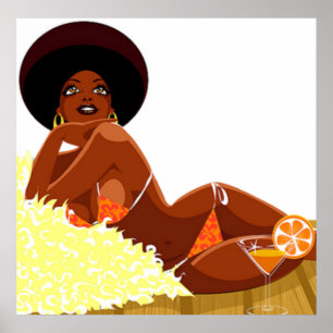 Afro Goddess Poster