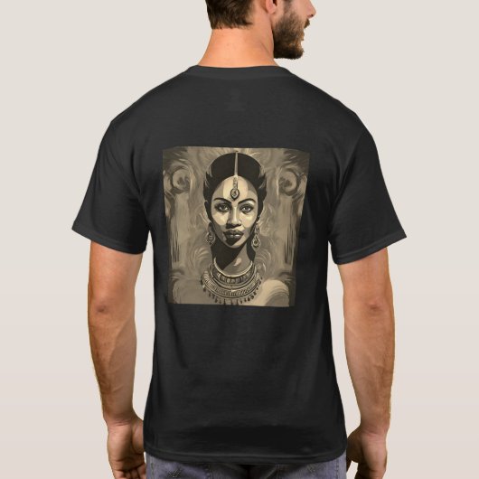 Afro-godheid T-shirt (Achterkant)
