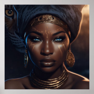 Afro Godin Hemelvaart (Matte) Poster