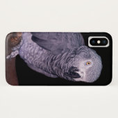 Afro Gray Parrot iPhone X Hoesje (Achterkant (horizontaal))