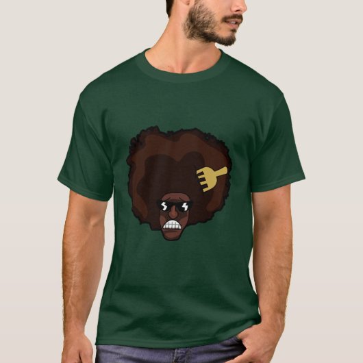 Afro guy t-shirt (Voorkant)