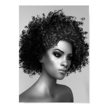 Afro haar 3D-illustratie