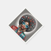 Afro haar servet (Hoek)