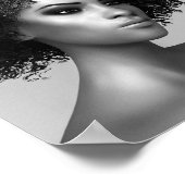 Afro Hair 3D Illustratie Poster (Hoek)
