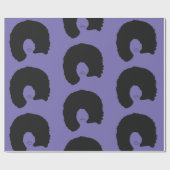Afro Hair Cadeaupapier (Vlak)