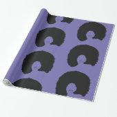 Afro Hair Cadeaupapier (Uitgerold)
