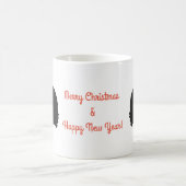 Afro Hair Christmas Pet Koffiemok (Center)