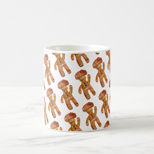 Afro Hair Gingerbread Man Mok (Center)