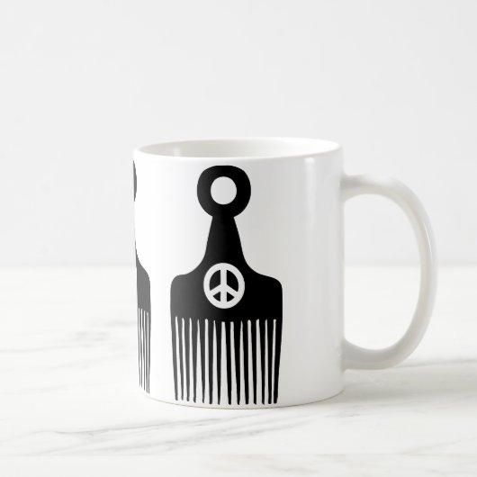 Afro Hair Peace Koffiemok (Rechts)