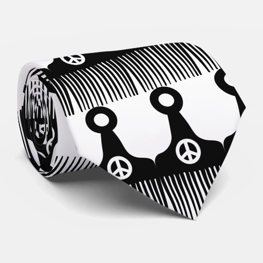 Afro Hair Peace Stropdas (Opgerold)