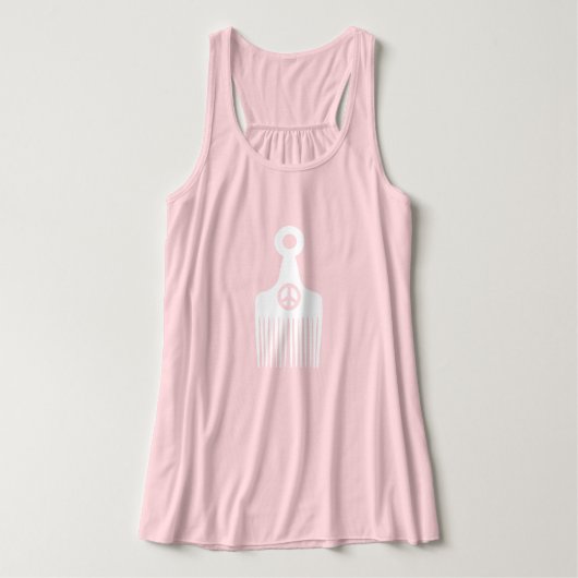 Afro Hair Peace Tanktop (Design voorkant)