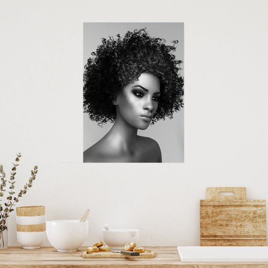 Afro Hair Poster (Keuken)