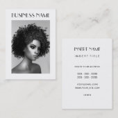 Afro Hair Visitekaartje (Voorkant / Achterkant)