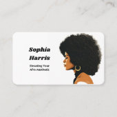 Afro Hair Visitekaartje (Voorkant)