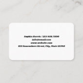 Afro Hair Visitekaartje (Achterkant)